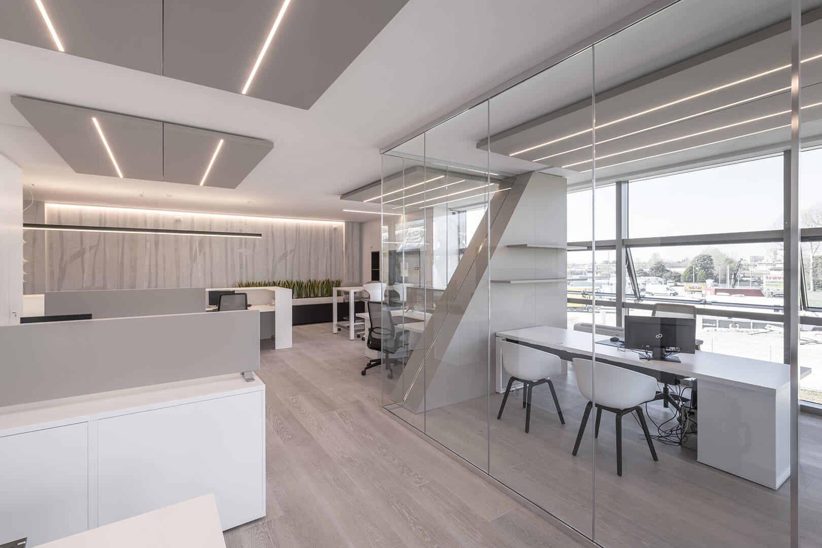 Open space traité acoustiquement par AB Acoustique