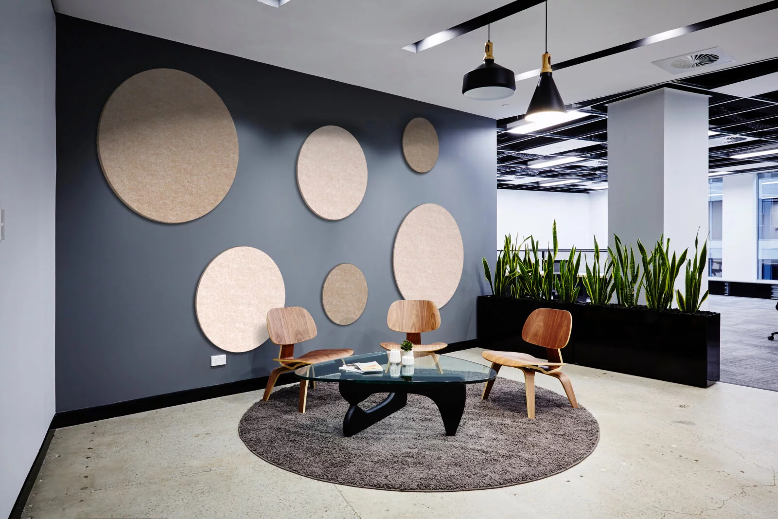 Panneau acoustique en laine de bois