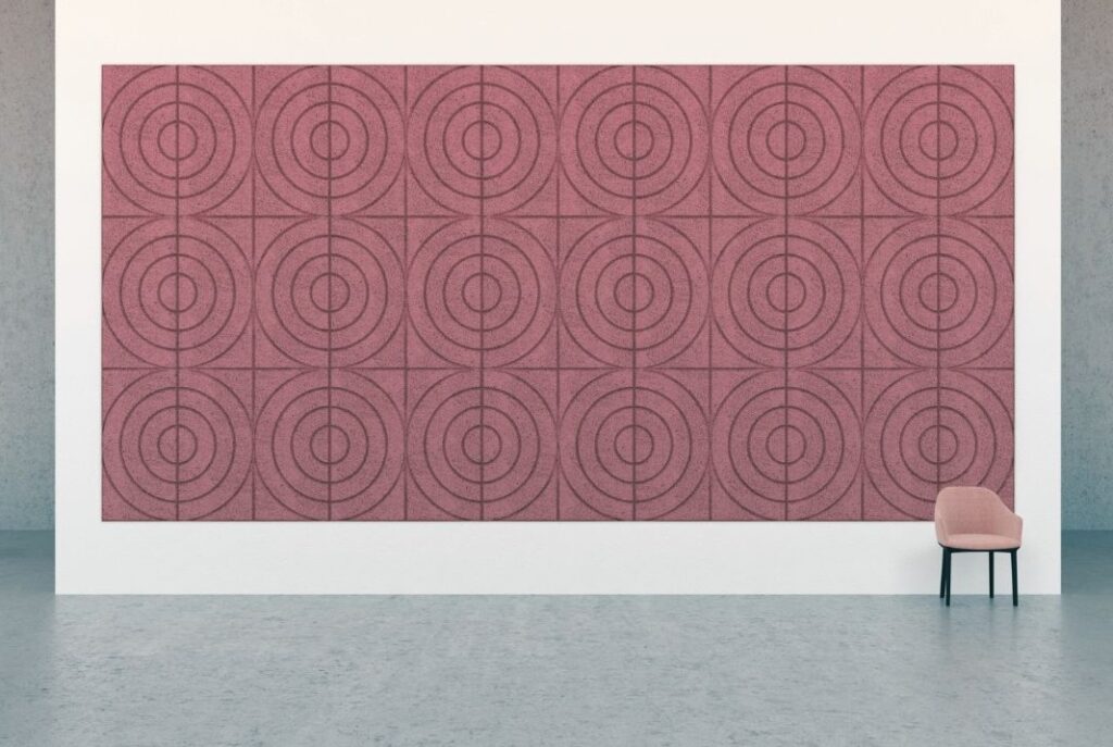 matériaux fibreux panneau pour absorption acoustique