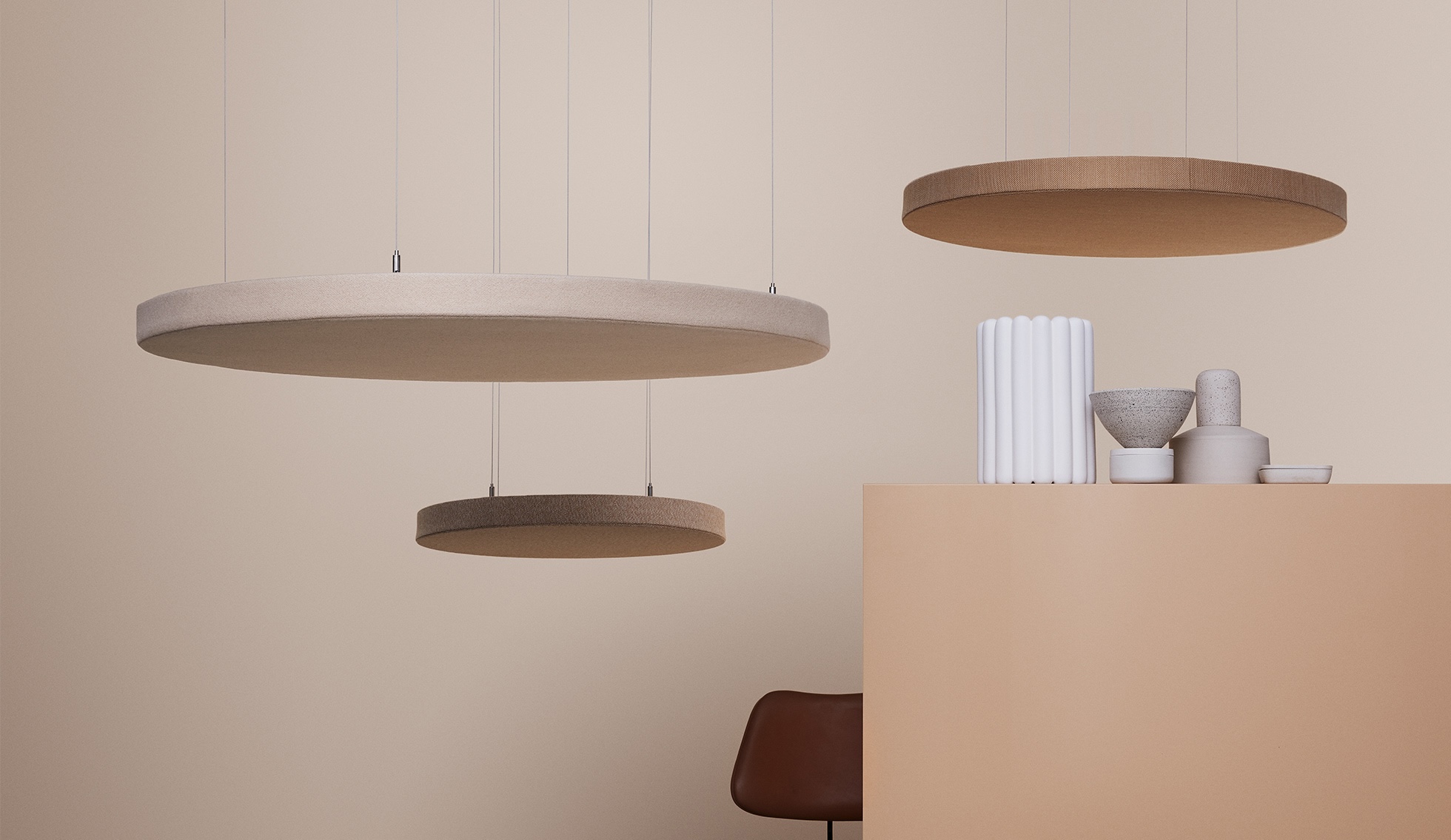Suspensions acoustiques au plafond